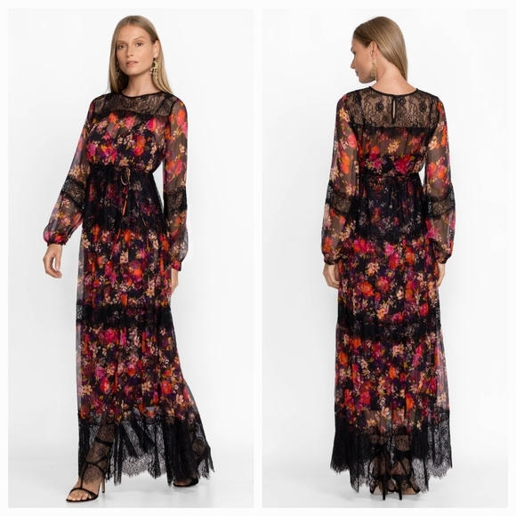 Johnny Was Flora Silk Maxi Dress size 3X NWT - Picture 2 of 6